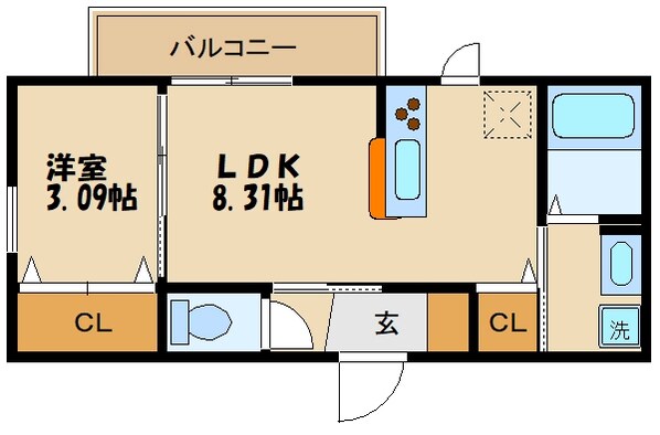 フロリナパークの物件間取画像